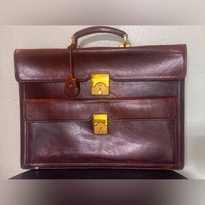 Vintage Renwick Verona Oxhide Leather Briefcase Lawyer Professional Office